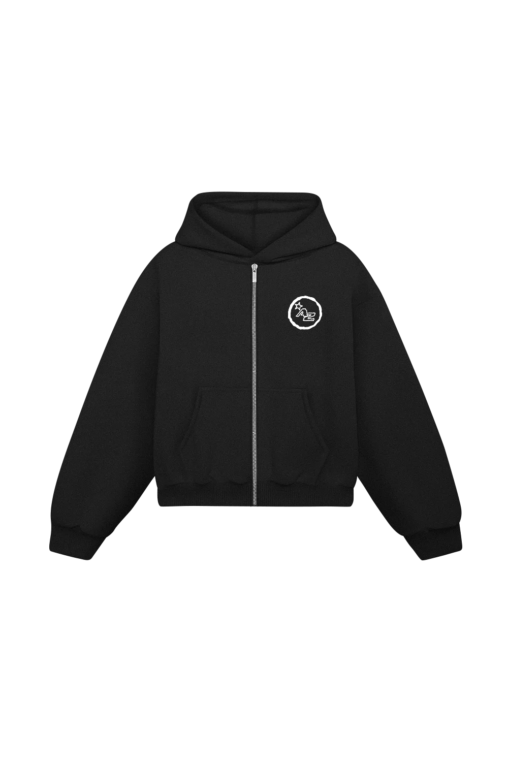 Skull angel zipper hoodie