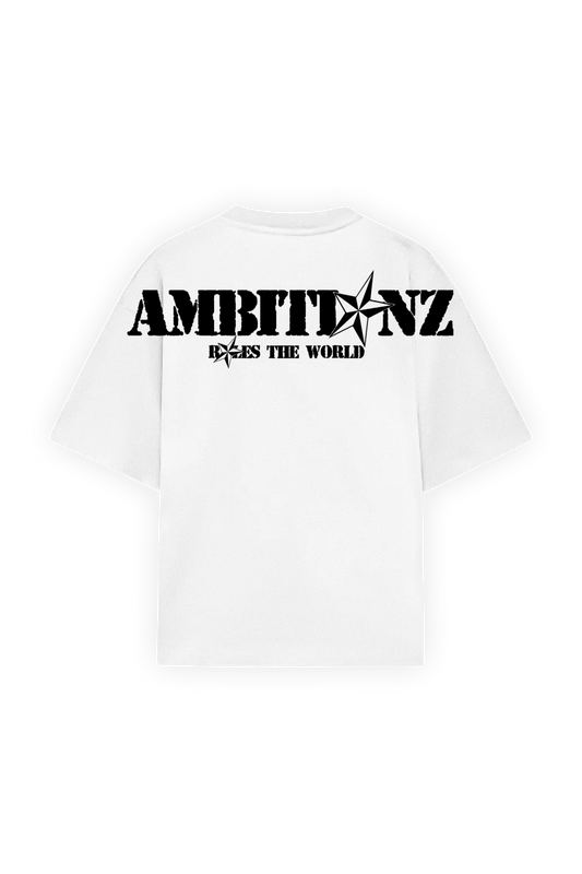 Ambitionz rules the world white tshirt