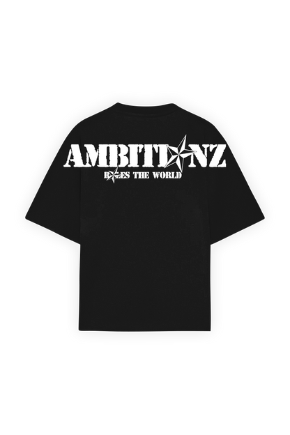 Ambitionz Rules the world black tshirt